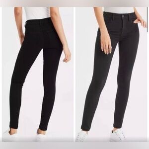 American Eagle SIZE 2 Women’s Extreme Stretch High Rise Black Jeans Skinny